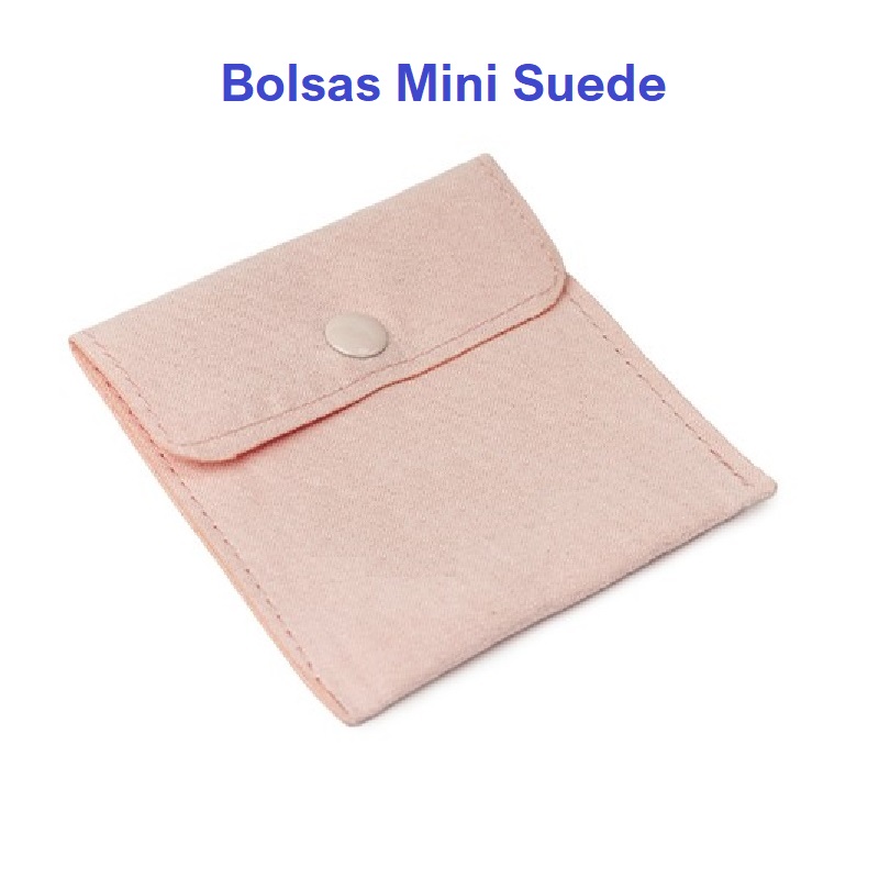 Bolsa MINI SUEDE botón 79x79 mm.